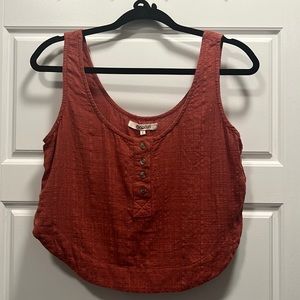 Rip Curl linen tank top